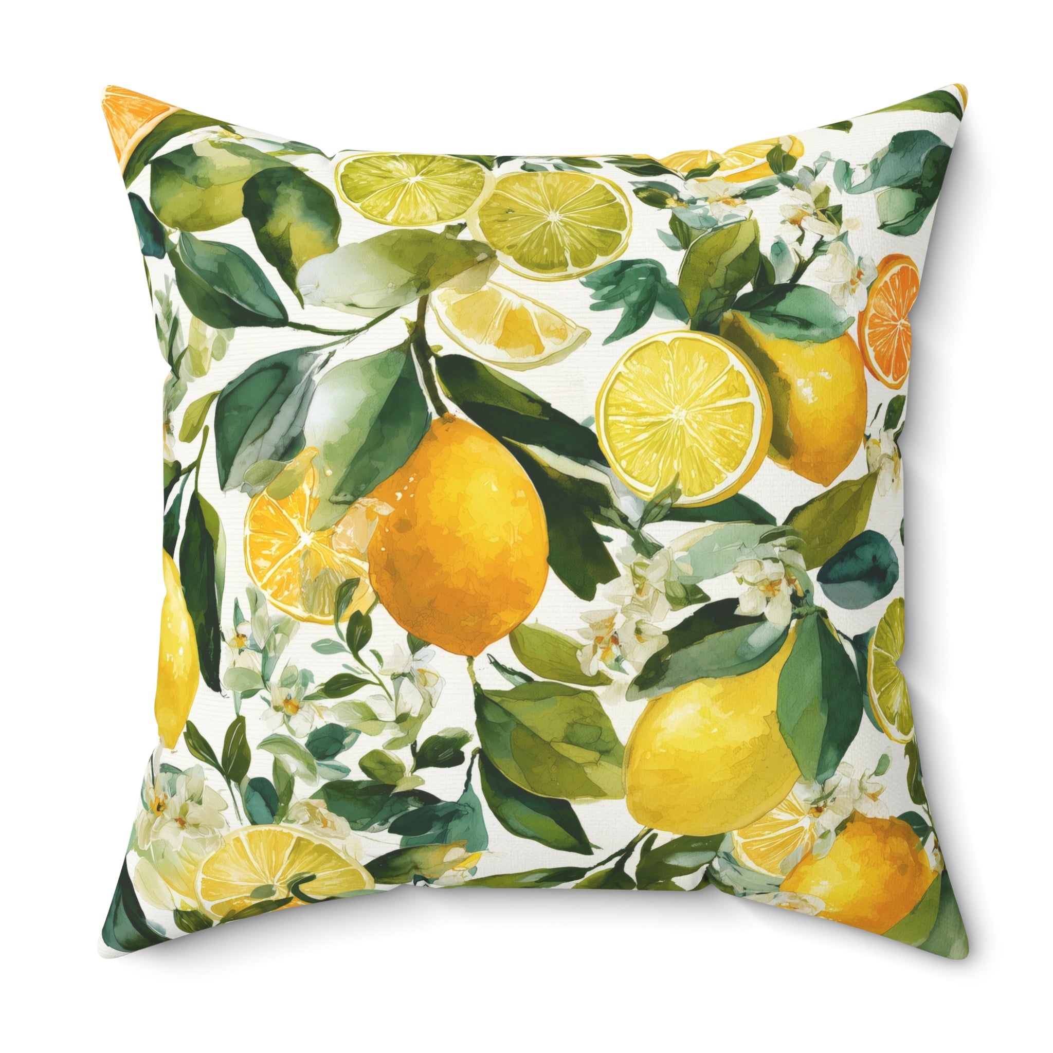 Citrus Grove Pattern Accent Pillow