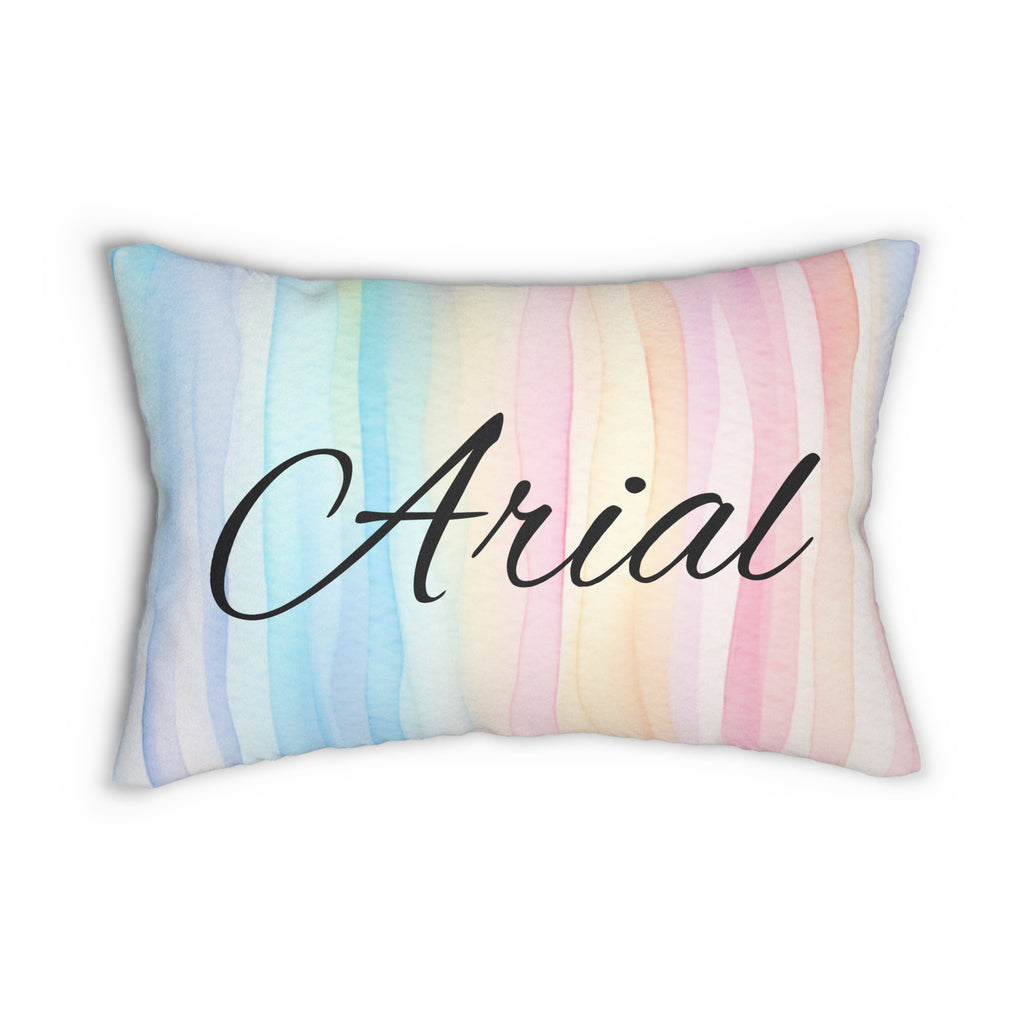 Personalized Pastel Sea 20" by 14" lumbar pillow