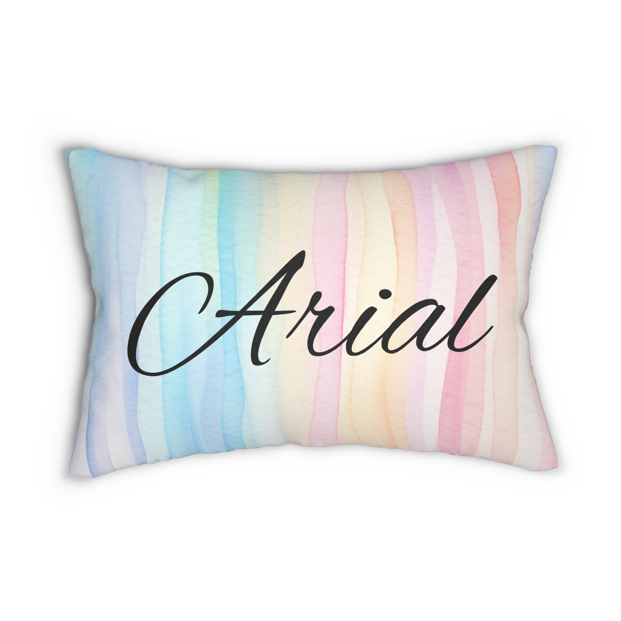 Personalized Pastel Sea 20" by 14" lumbar pillow
