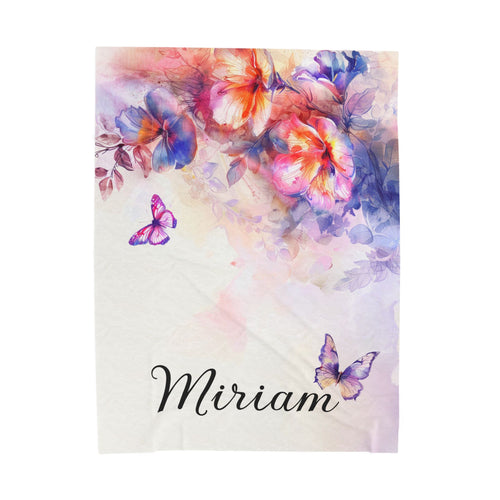 Butterfly Dreams Personalized Throw Blanket