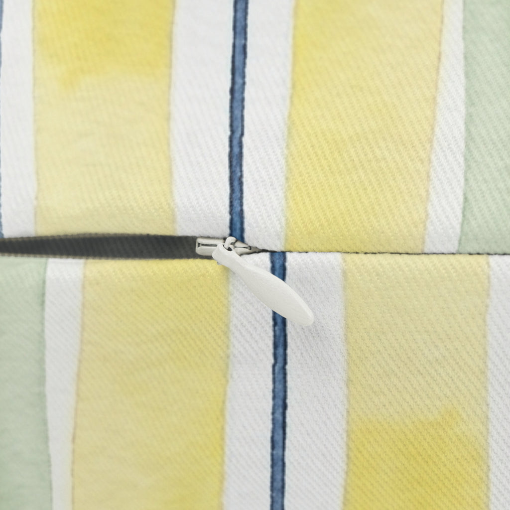 Personalized Citrus Sunshine Stripe 14" by 20" Accent Pillow
