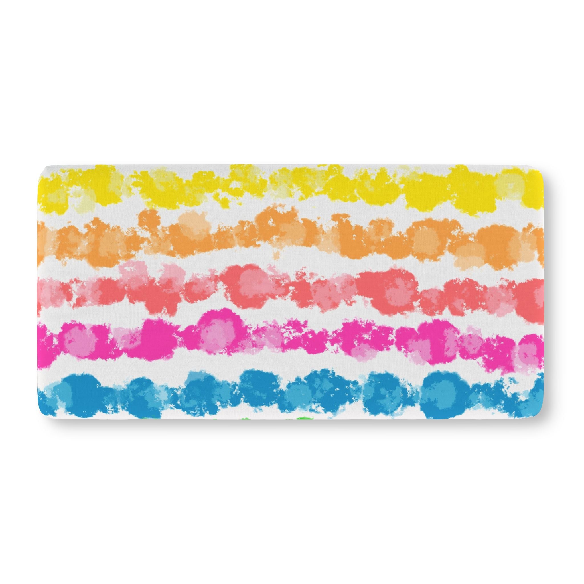 Painterly Brights Pattern Fitted Crib Sheet
