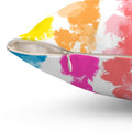 Personalized Painterly Brights Accent Pillow