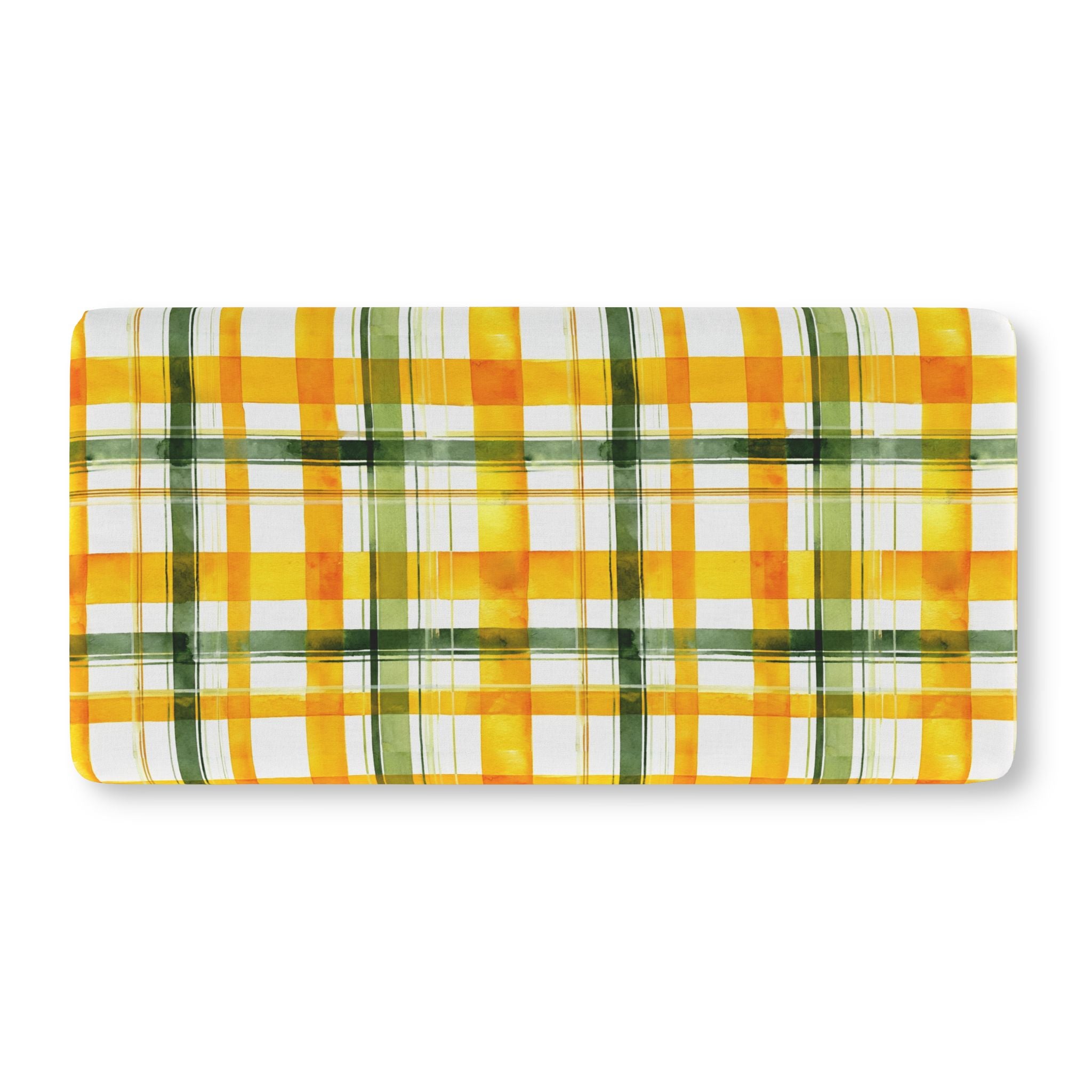 Citrus Grove Plaid Fitted Crib Sheet