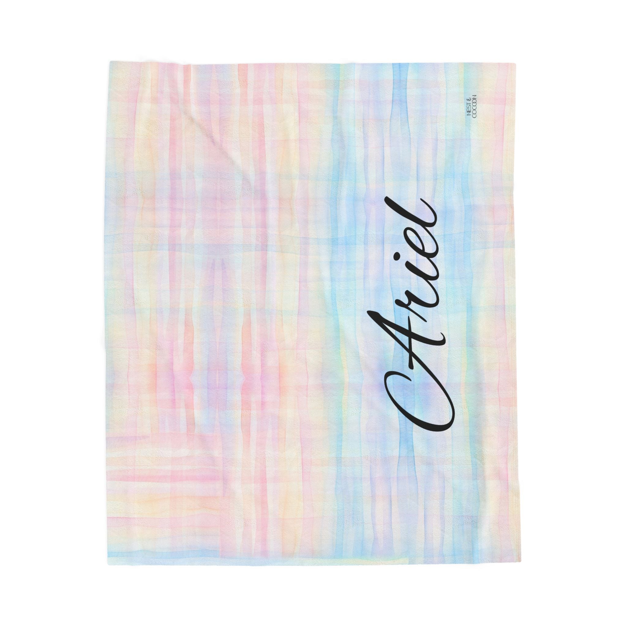 Pastel Sea Personalized Throw Blanket