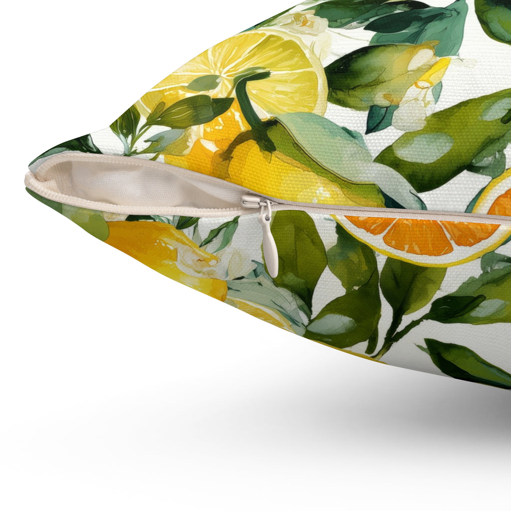 Citrus Grove Pattern Accent Pillow