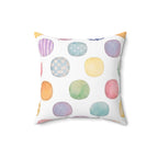 Patchwork Train Polka Dot Accent Pillow