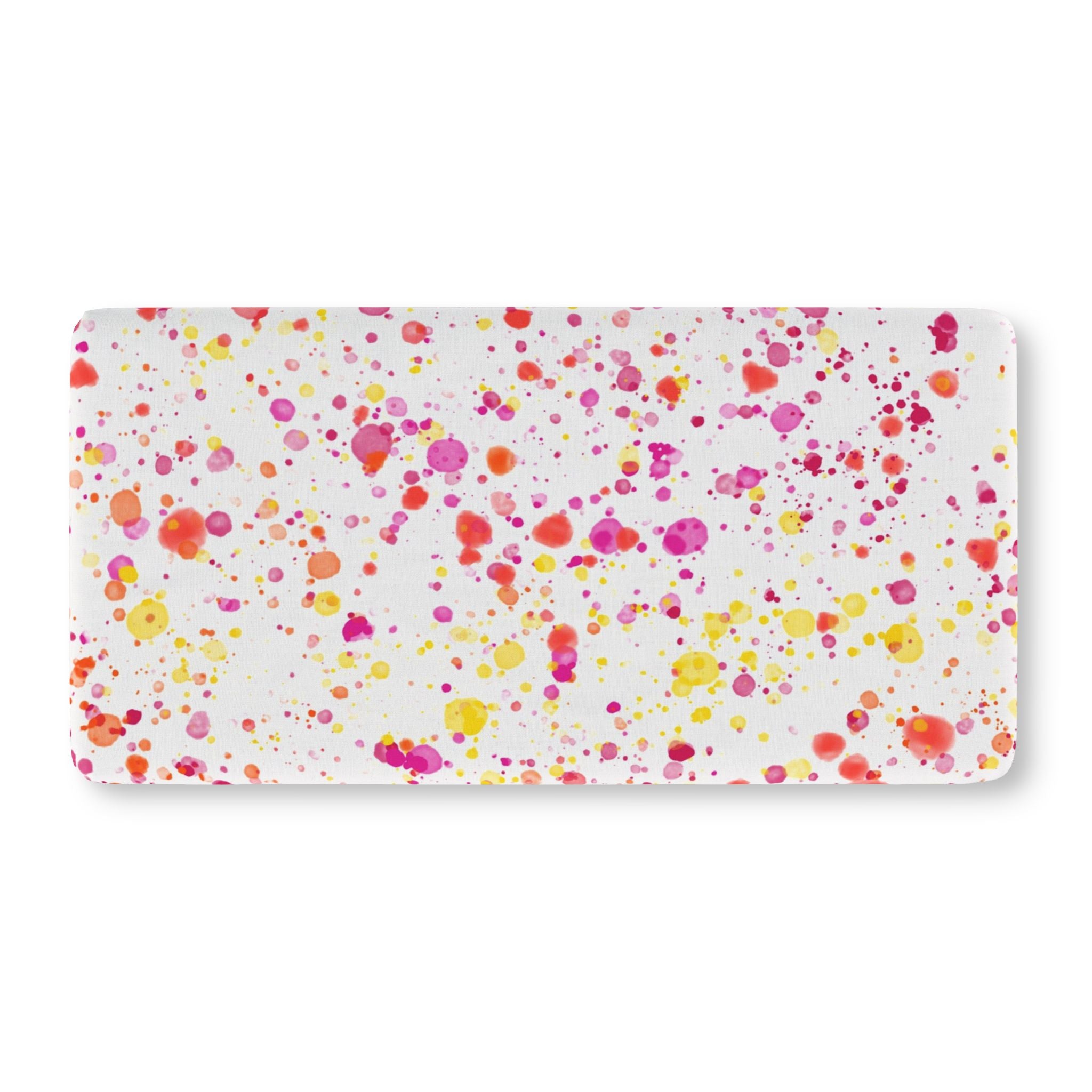 Sunset Splatter Fitted Crib Sheet