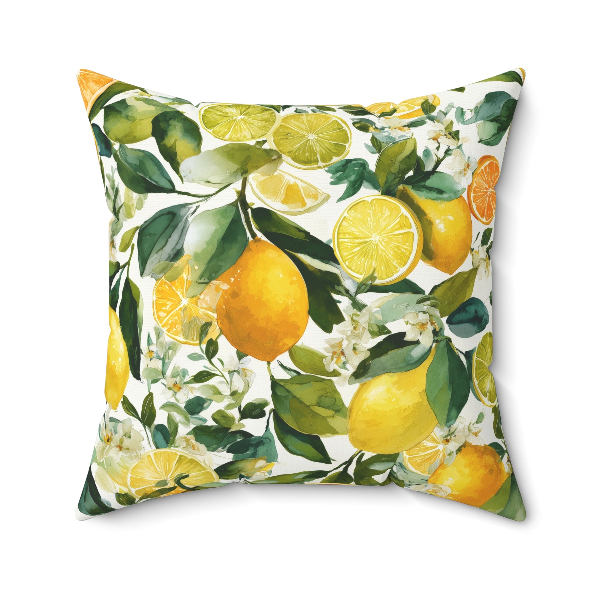 Citrus Grove Pattern Accent Pillow