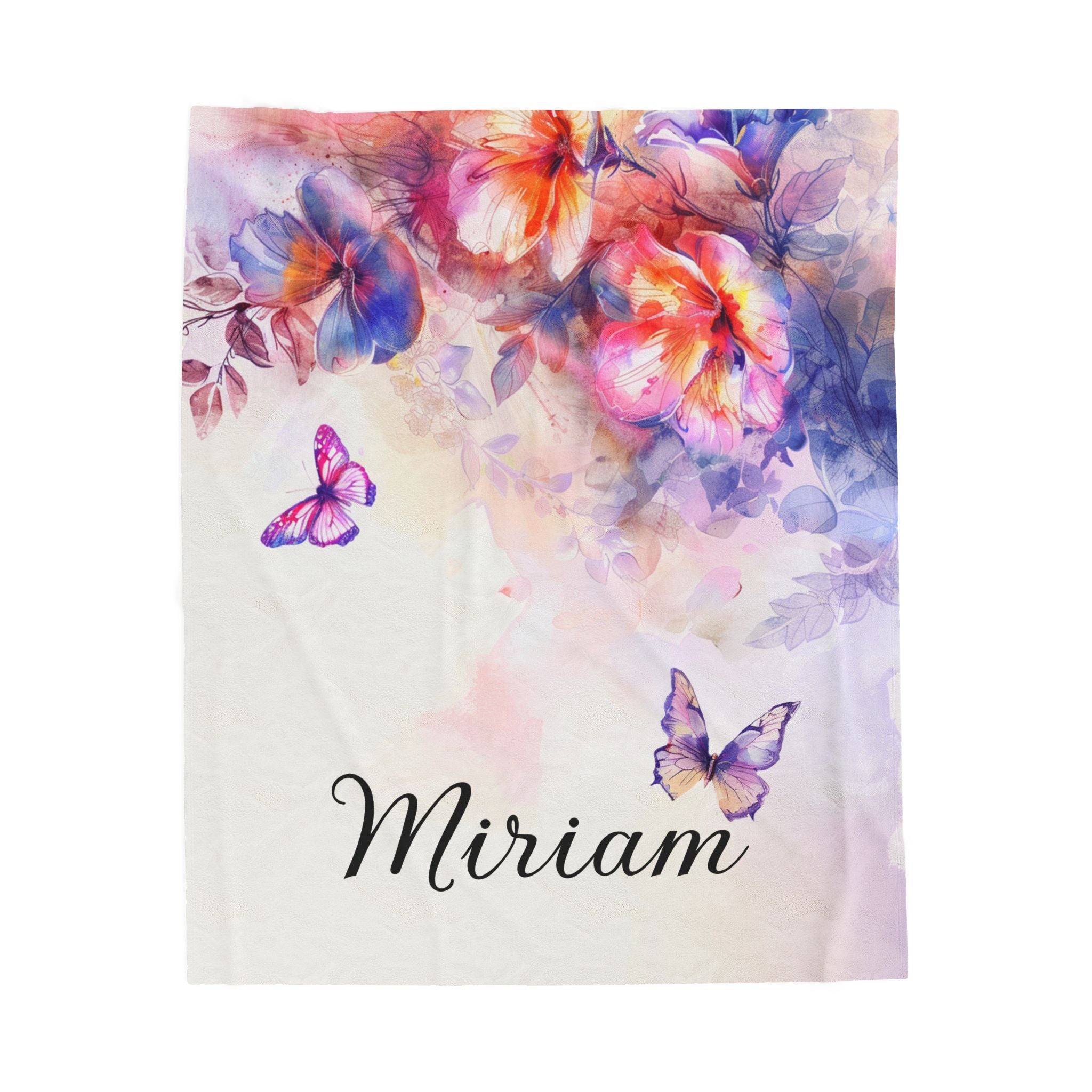 Butterfly Dreams Personalized Throw Blanket