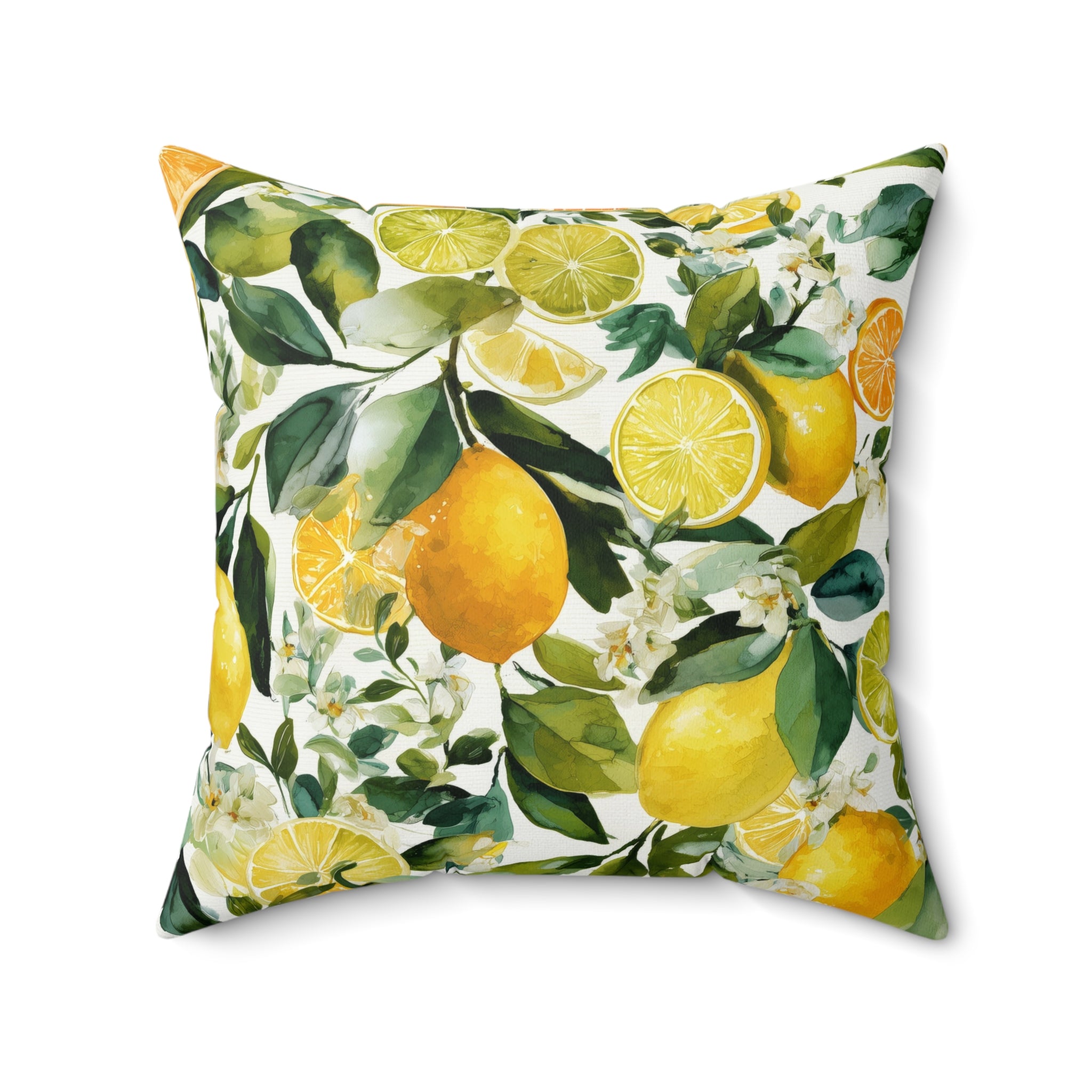 Citrus Grove Pattern Accent Pillow