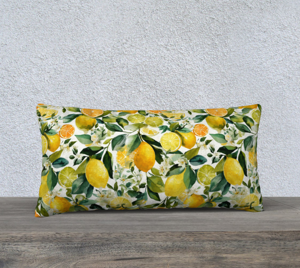 Citrus Grove 24" by 12" Pillow Cover