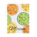 Citrus Grove Slice Personalized Throw Blanket
