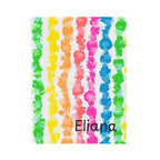 Painterly Brights Personalized Throw Blanket