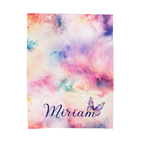 Butterfly Dreams Personalized Throw Blanket