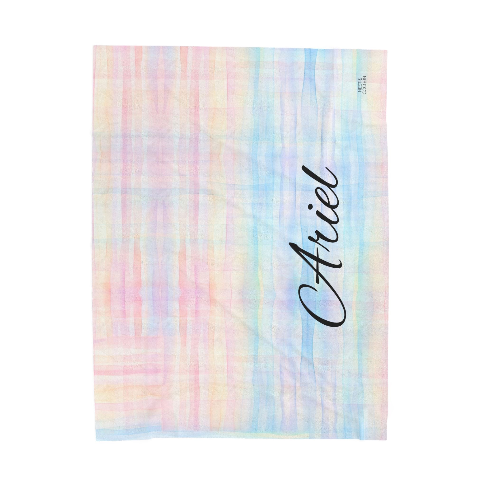 Pastel Sea Personalized Throw Blanket