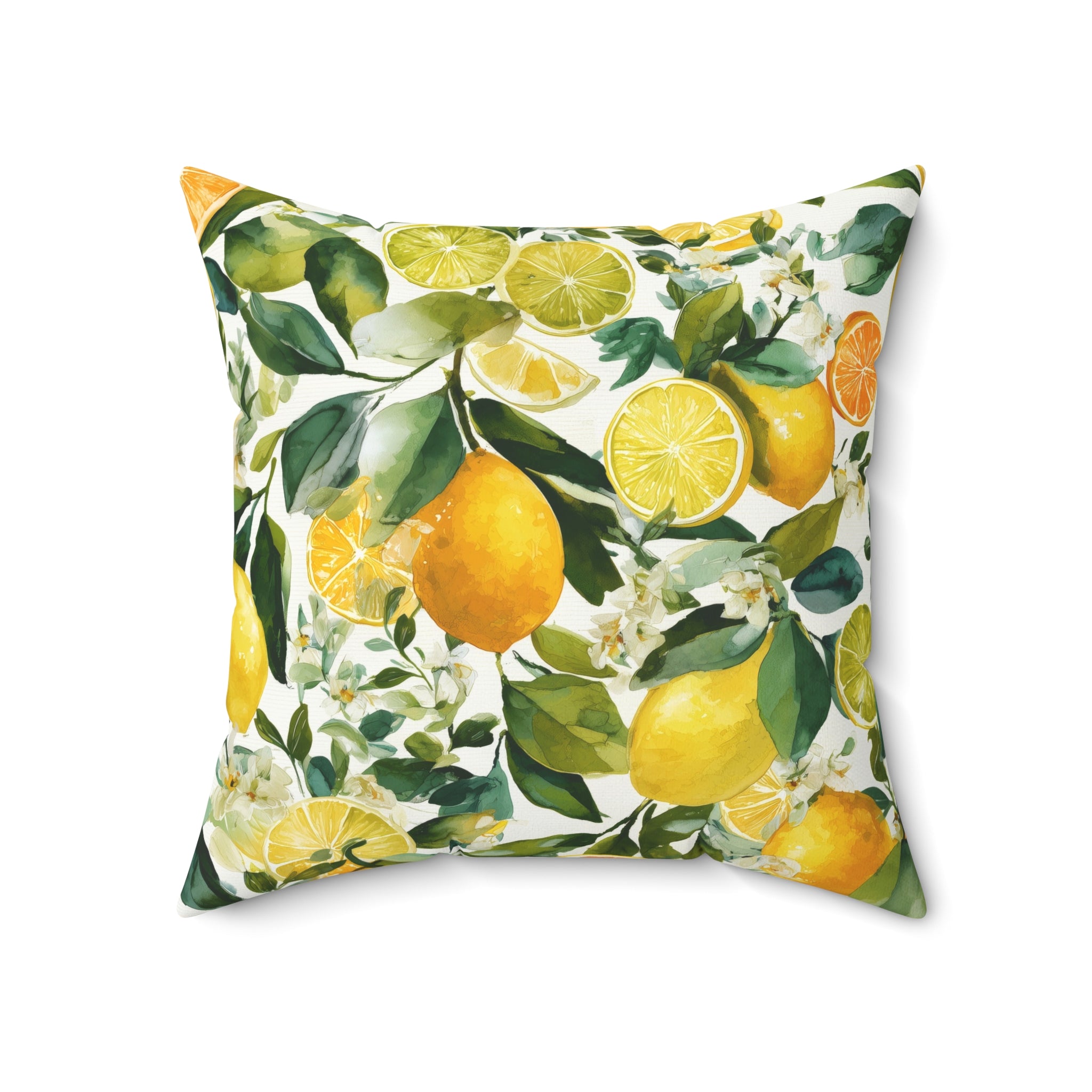 Citrus Grove Pattern Accent Pillow