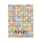 Patchwork Train Pattern Personalized Throw Blanket
