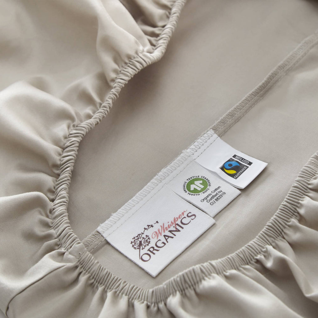 300 TC Sateen Fitted Sheet - Solid Colors