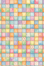 Patchwork Train Pattern Cotton Sateen Duvet Cover
