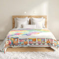 Patchwork Train Duvet Cover
