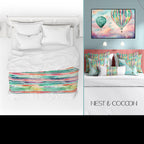 Watercolor Rainbow Duvet Cover