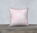Pastel Sea Linen Pillow Cover- Solid Double Sided Pink/Blue Watercolor 18" by 18"