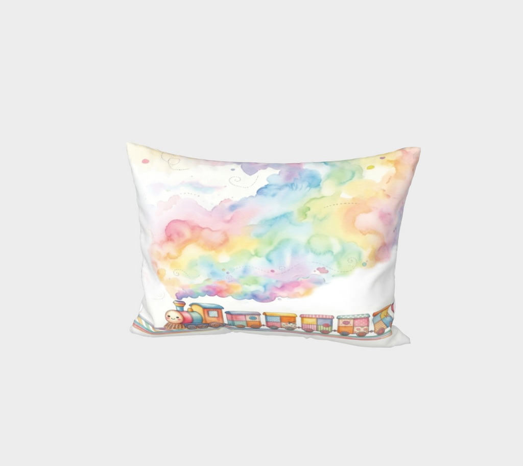 Patchwork Train Cotton Sham