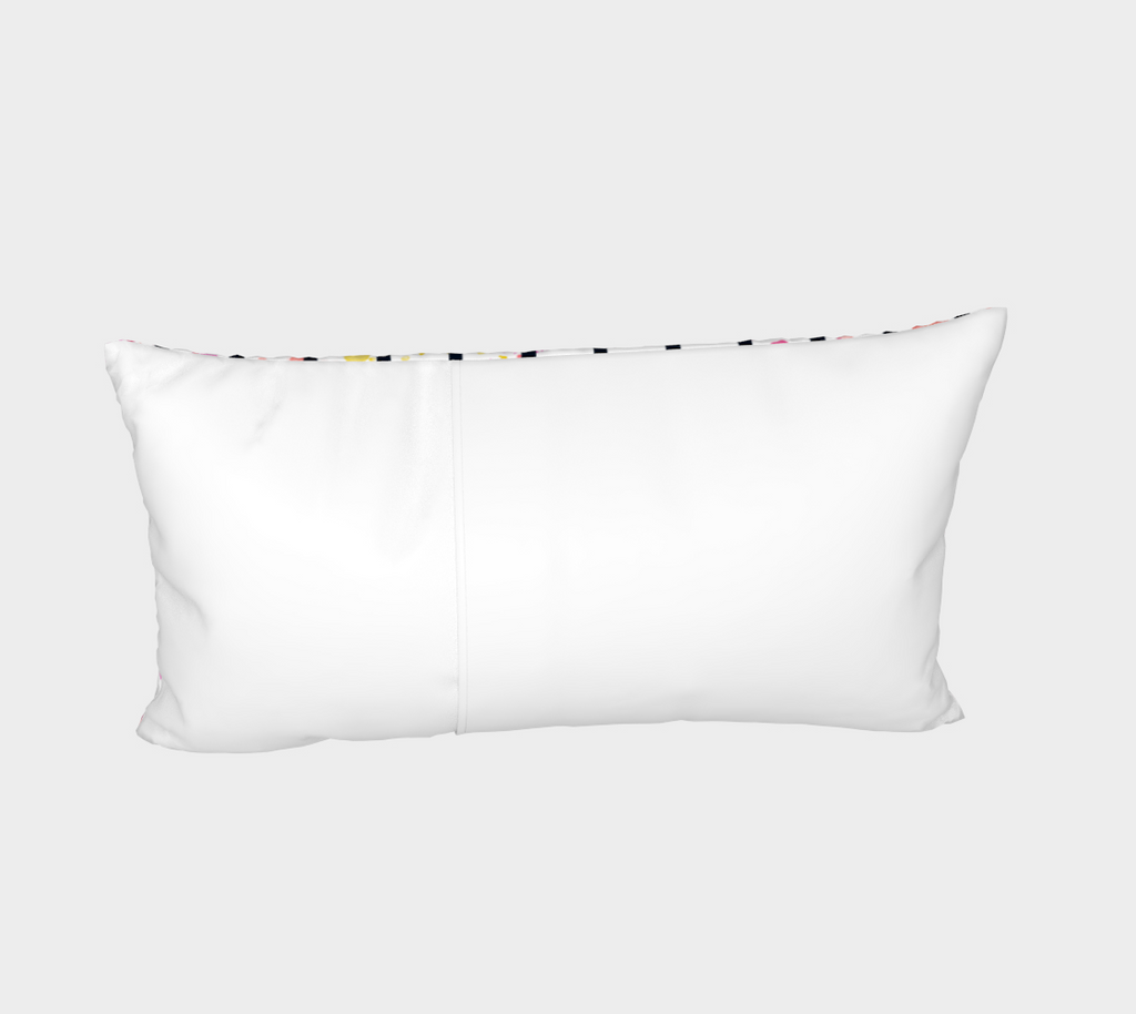 Sunset Splatter Striped Sham