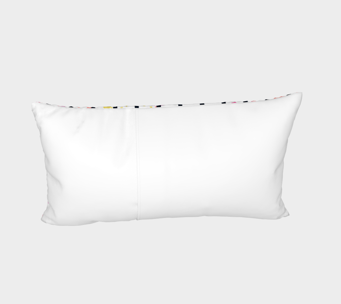 Sunset Splatter Striped Sham