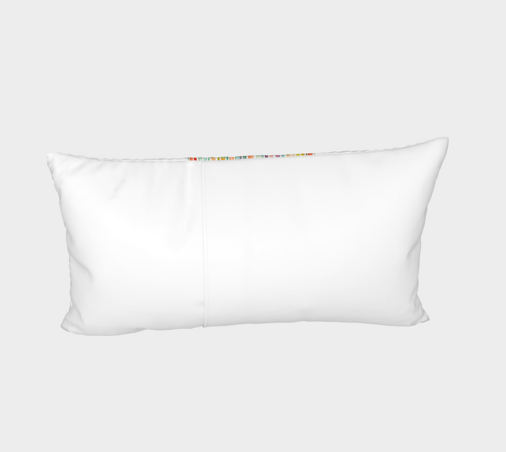 Watercolor Rainbow Center Stripe Sham