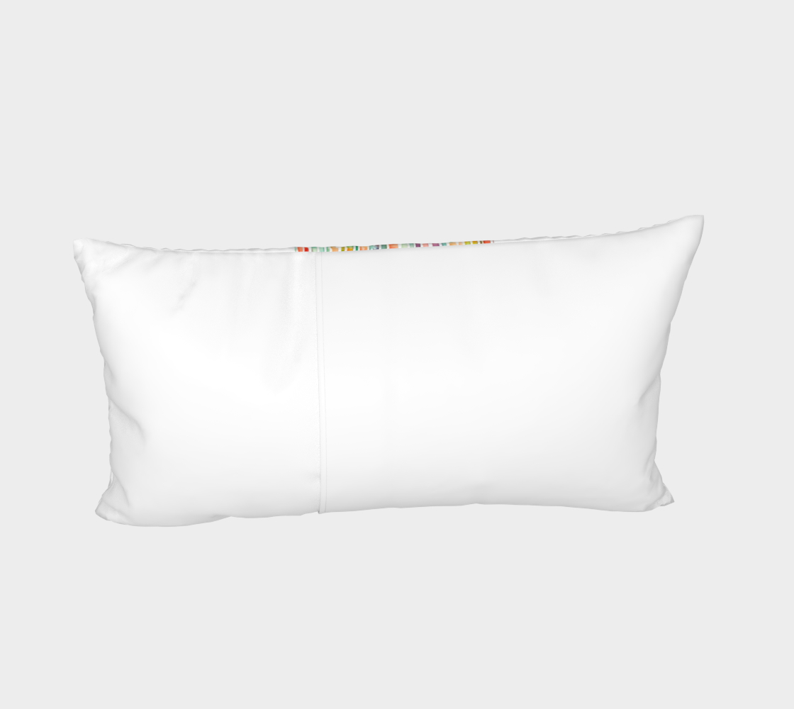 Watercolor Rainbow Center Stripe Sham