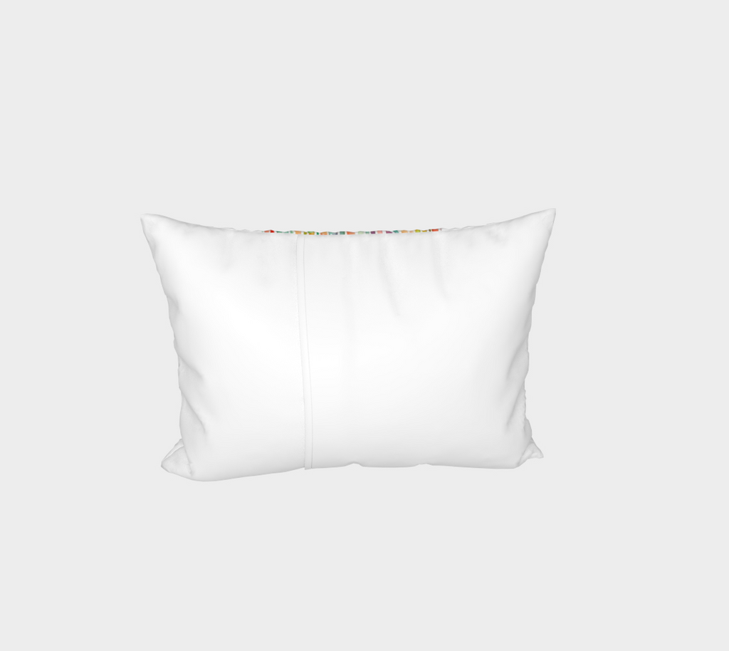 Watercolor Rainbow Center Stripe Sham