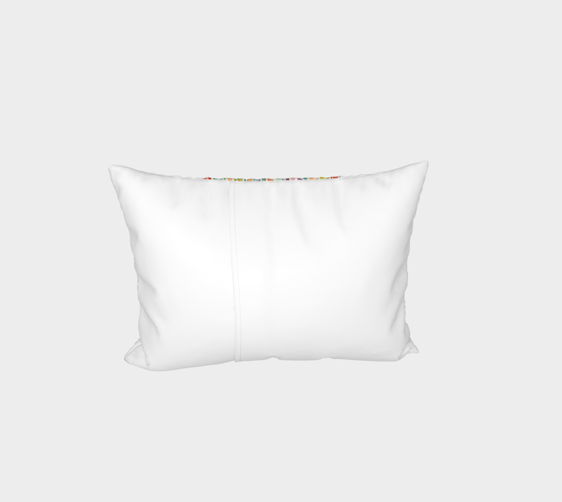 Watercolor Rainbow Center Stripe Sham