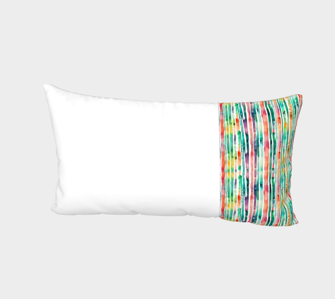 Watercolor Rainbow Right Sided Sham