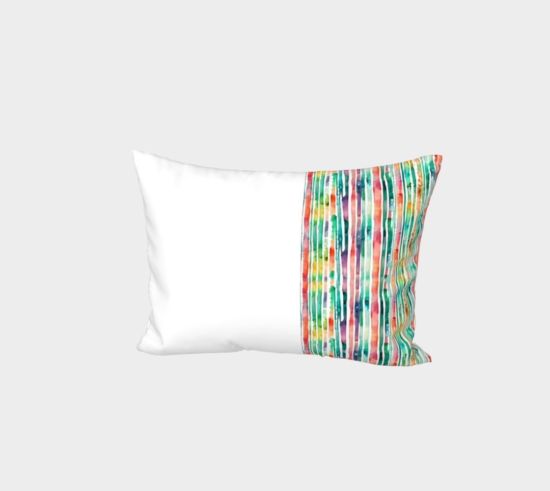 Watercolor Rainbow Right Sided Sham