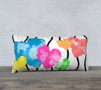 Painterly Brights 24 by 12 double sided pillow case