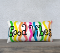 Painterly Brights 24 by 12 double sided pillow case