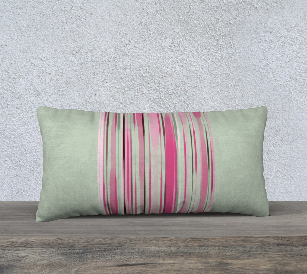 Pink Blossom 24 by 12 pillow cover