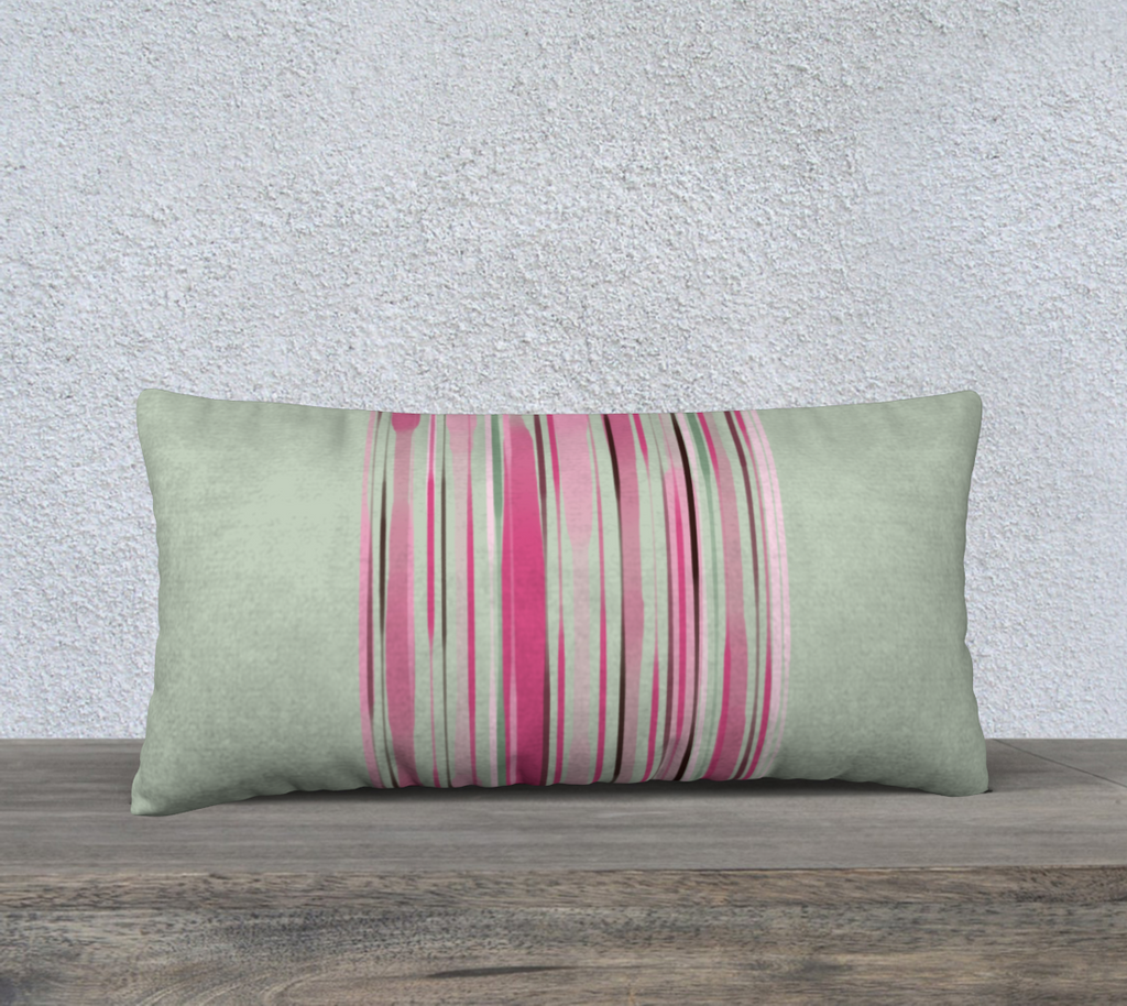 Pink Blossom 24 by 12 pillow cover