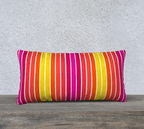 Sunset Splatter Vertical Striped 24 by 12