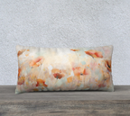 Pretty Poppy Field 24 by 12 Pillow cover